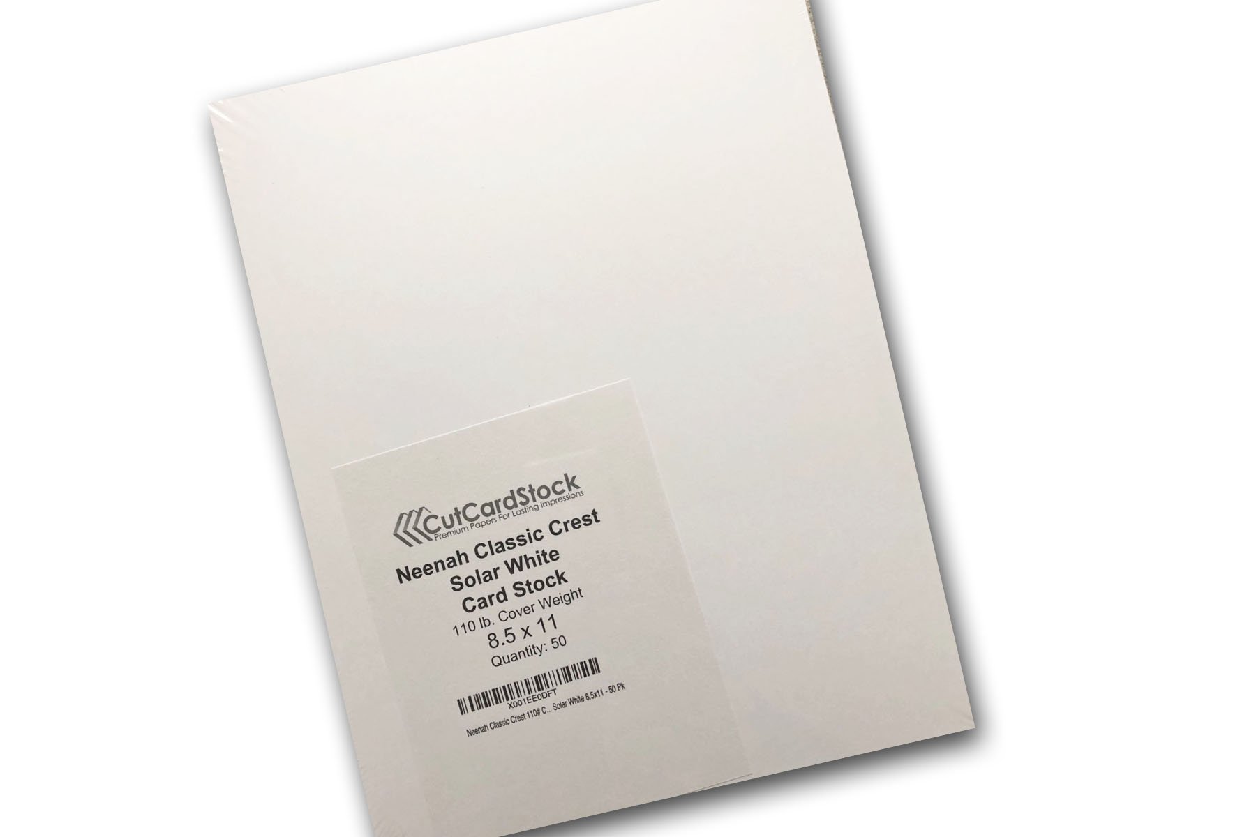 Amazon.com : CCS Classic Crest 110# Cover Solar White 8.5x11-50 Pk